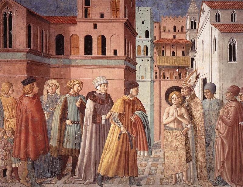GOZZOLI, Benozzo Scenes from the Life of St Francis (Scene 3, south wall) sdg